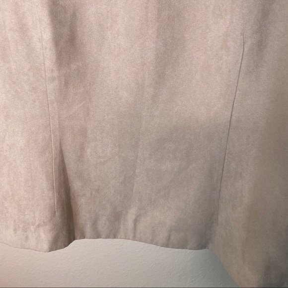 Dress Barn Beaded Tan Suede Jacket Large - Picture 9 of 11